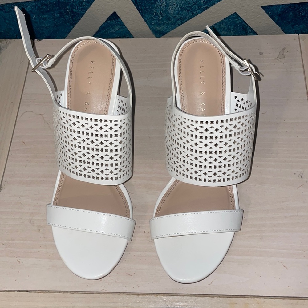 White Heel Sandals